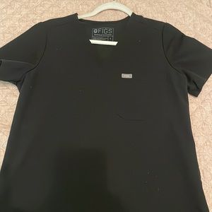 Figs Casma top Black